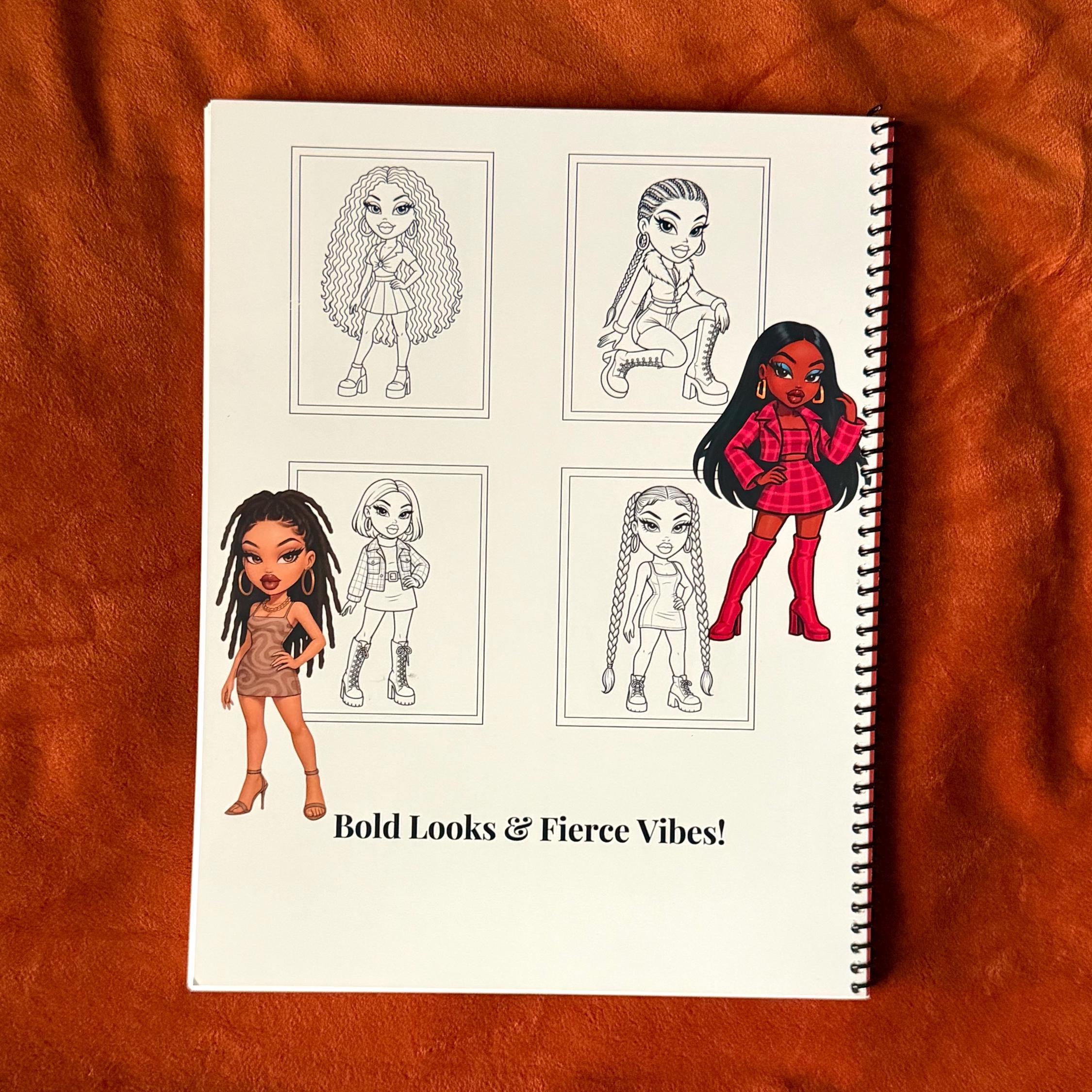 Divas Fashion Coloring Book: 30 Coloring Pages, Dolls - Spiral Edition Physical Book