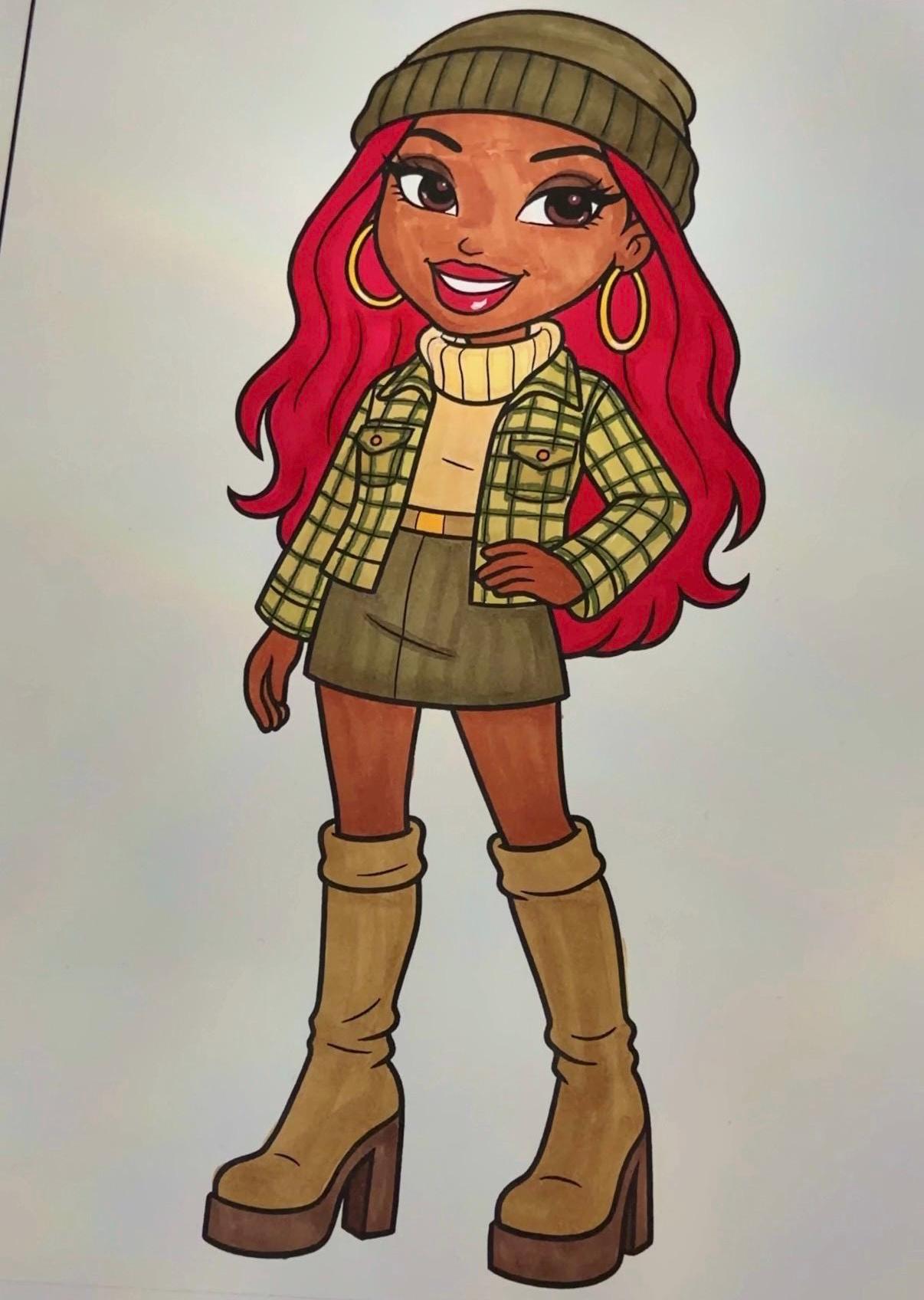 Divas Fashion Coloring Book: 30 Coloring Pages, Dolls - Spiral Edition Physical Book