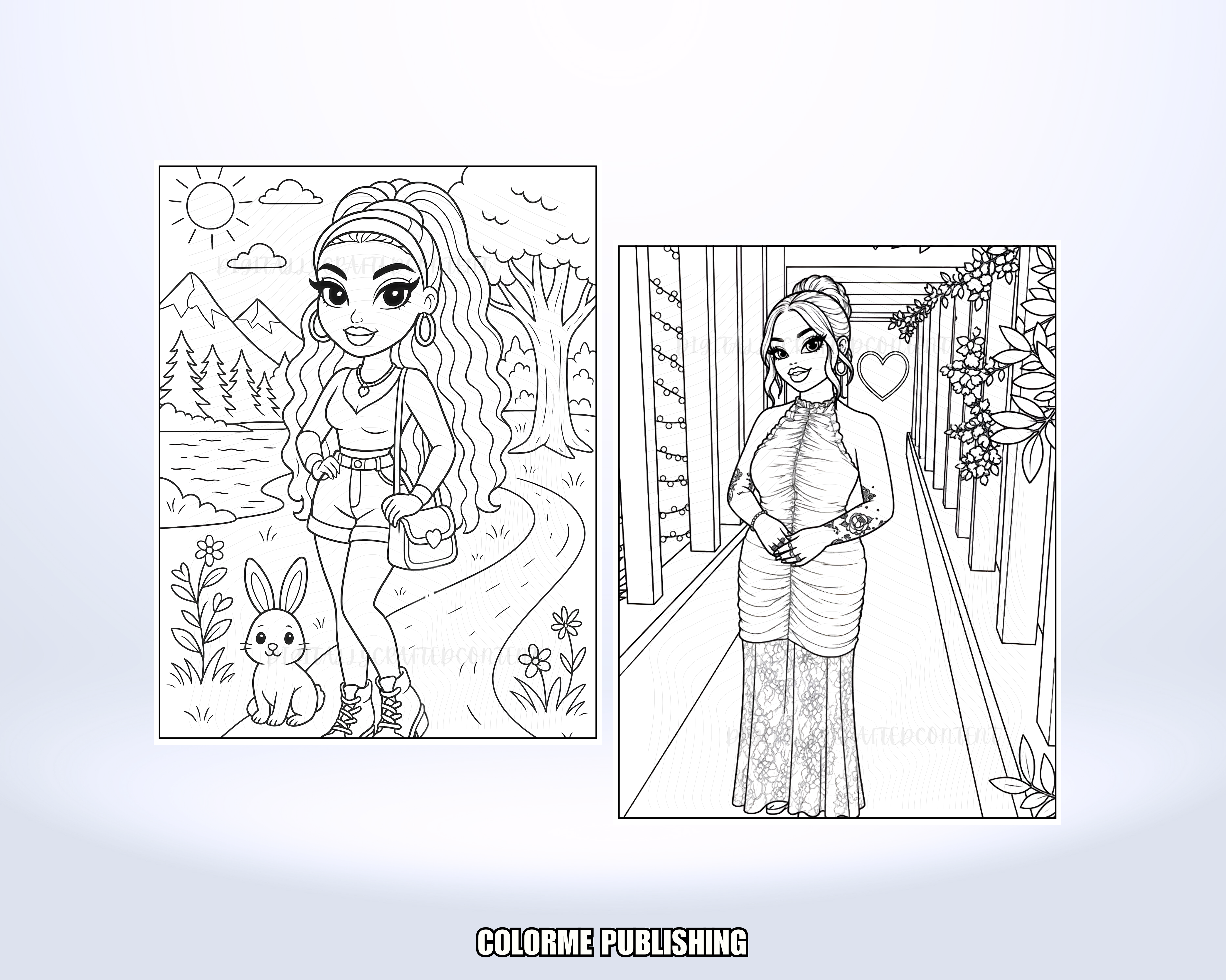 Diva Scenes Coloring Book : 30 Coloring Pages of Fashion Dolls