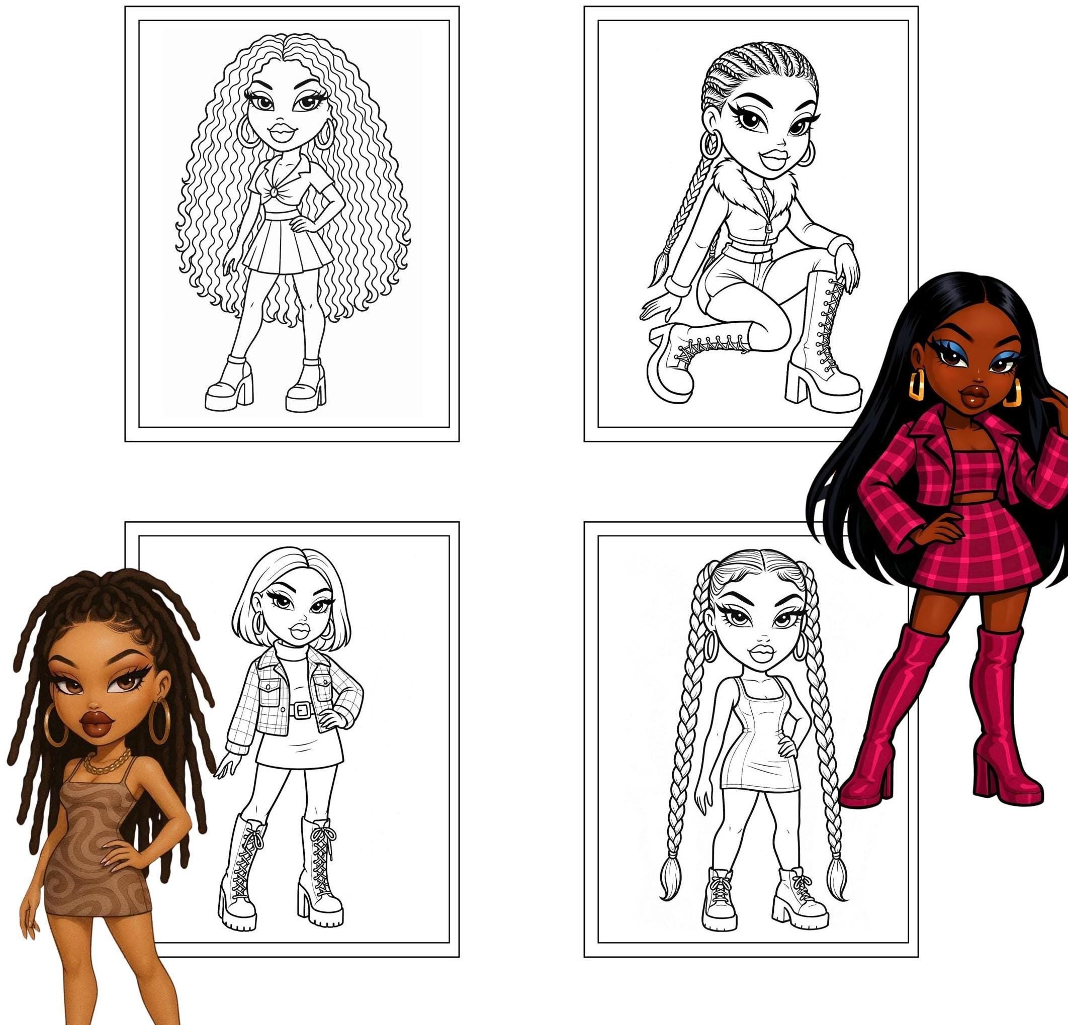 Divas Coloring Book & 6 Stickers Sheets