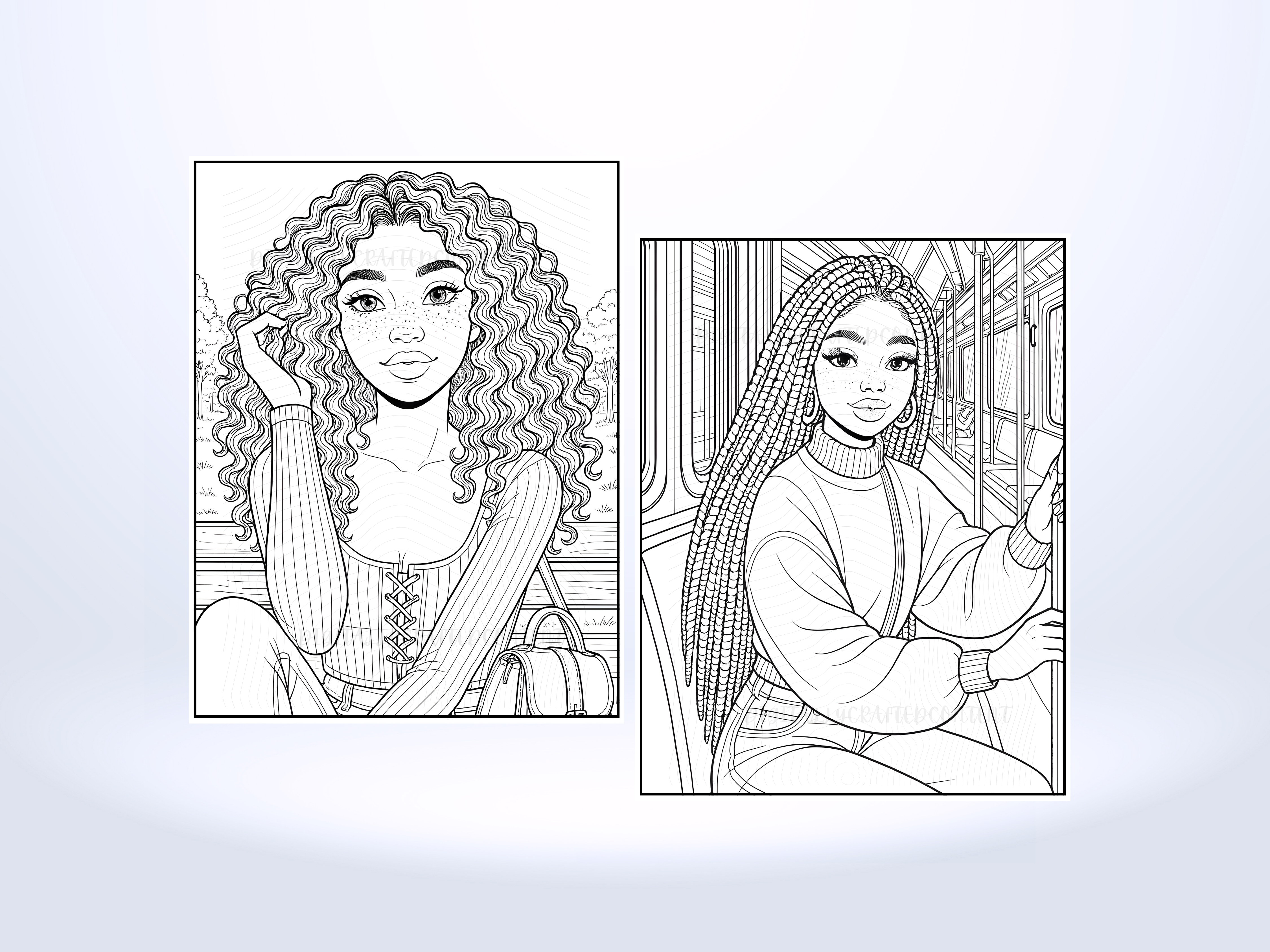 In The Life Coloring Book: 30 Coloring Pages of Black Women - Spiral Edition